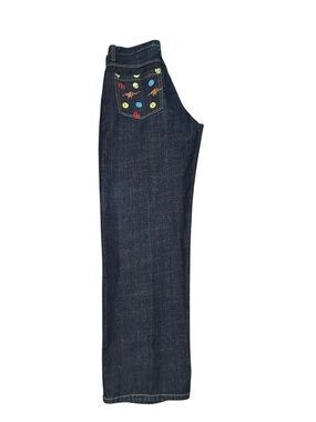Ruff Ryders DMX Vintage Skull Embroidered Y2k Rap Hip Hop Men’s Blue Jeans 36/34